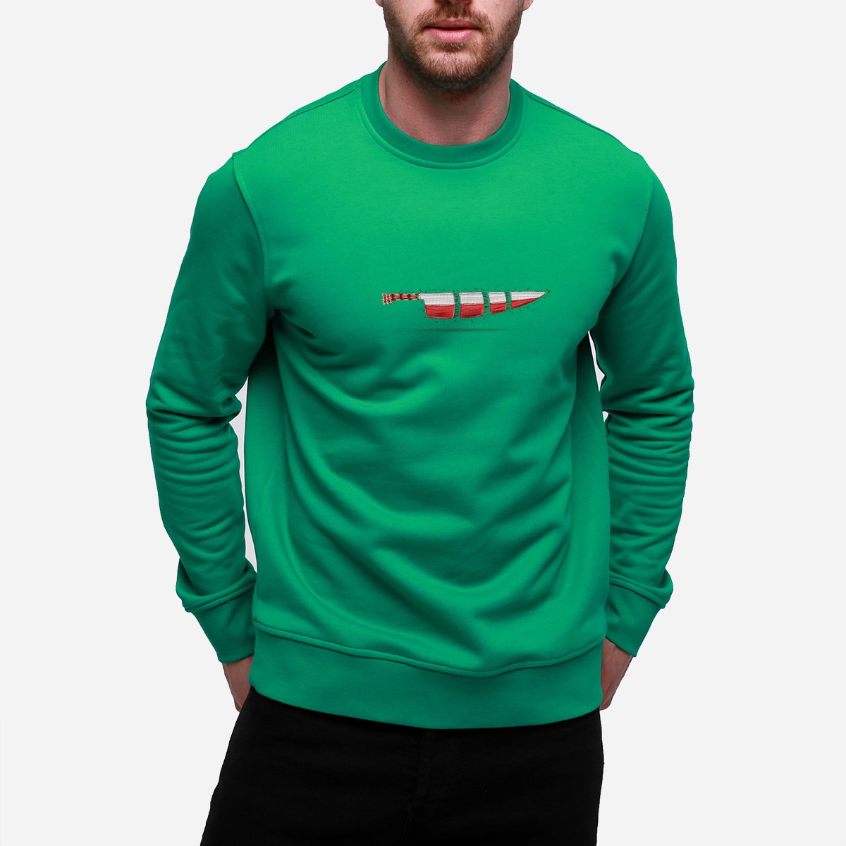 Sweatshirt Knife Erkek Mavi