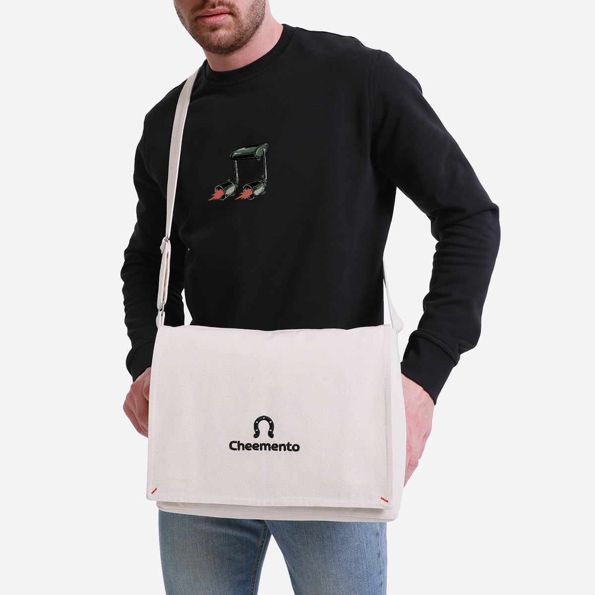 Sweatshirt Melody Erkek Siyah