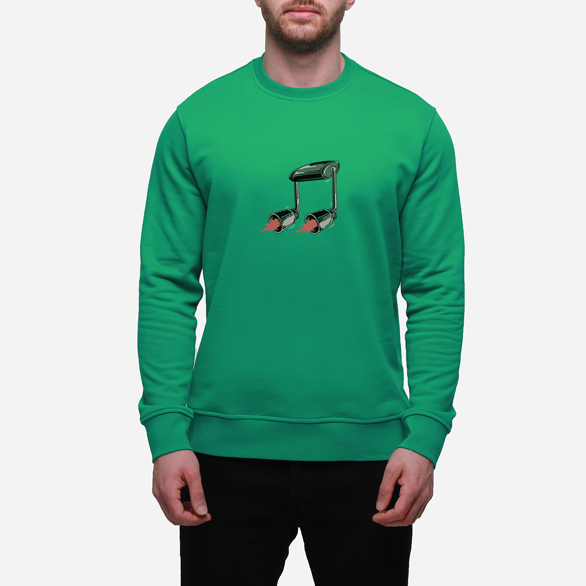 Sweatshirt Melody Erkek Siyah