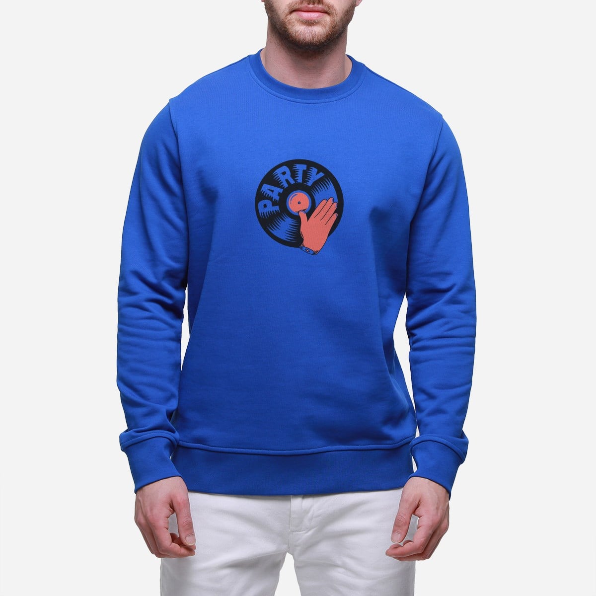 Sweatshirt Party Erkek Haki