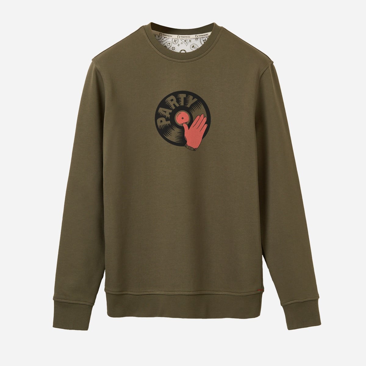 Sweatshirt Party Erkek Haki