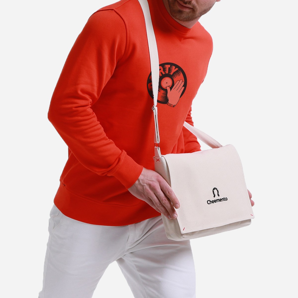Sweatshirt Party Erkek Haki