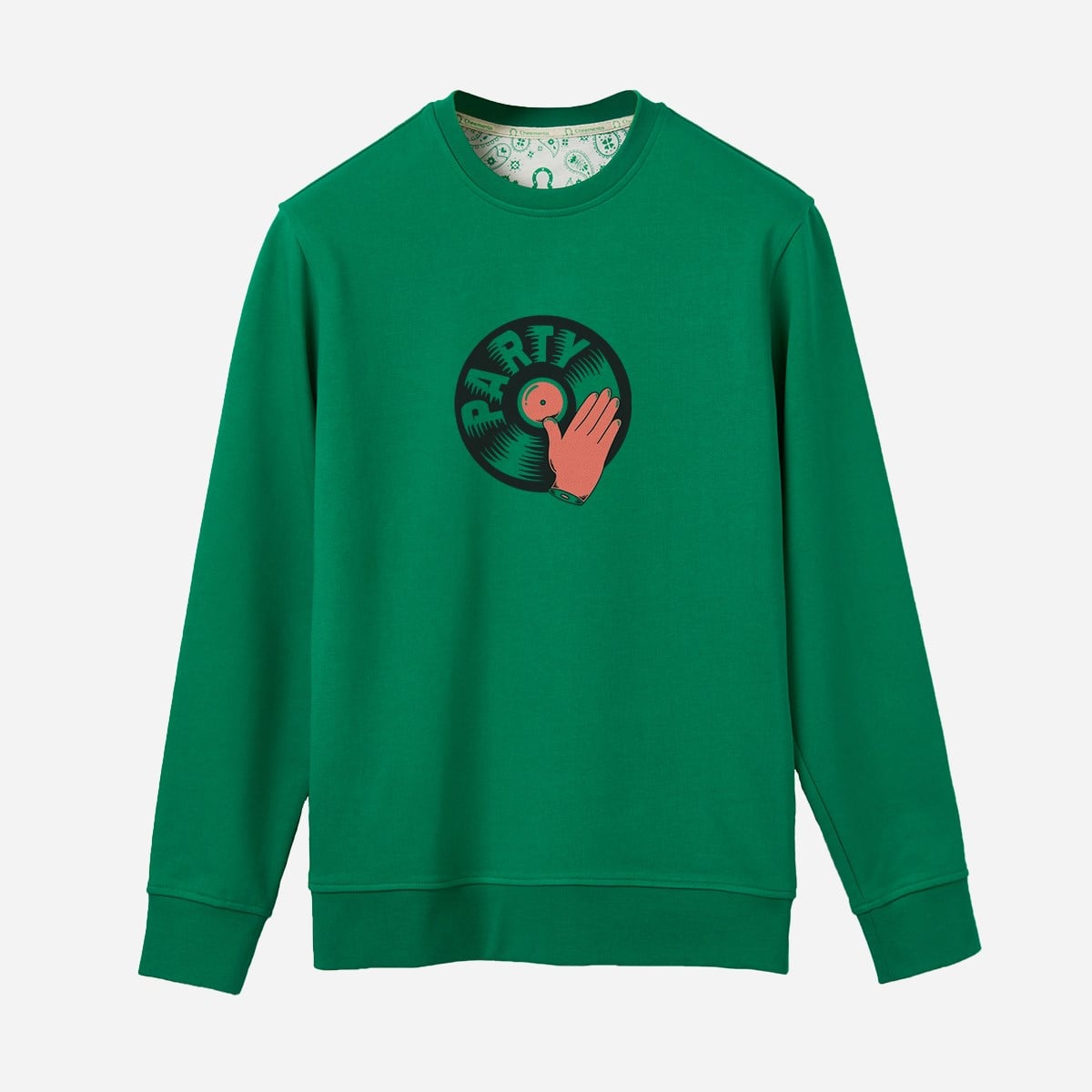Sweatshirt Party Erkek Haki