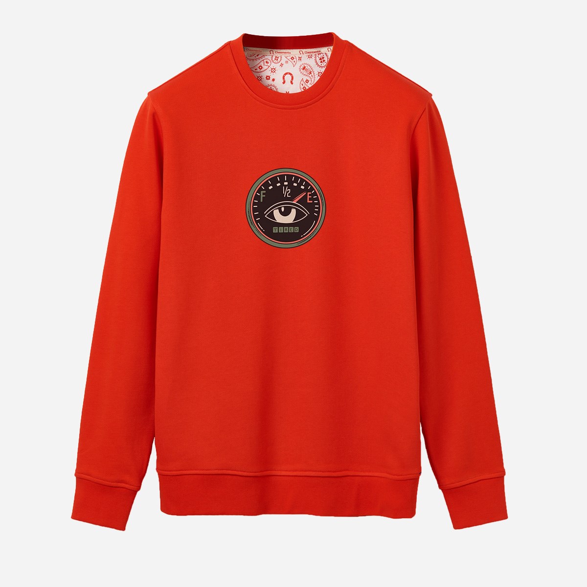 Sweatshirt Tired Erkek Turuncu