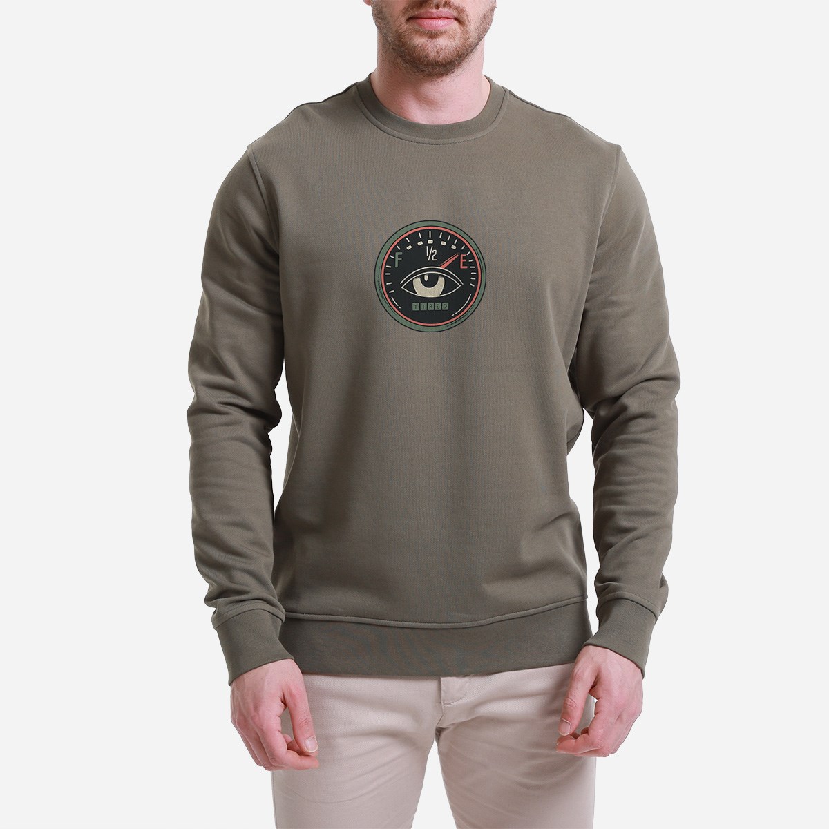Sweatshirt Tired Erkek Turuncu