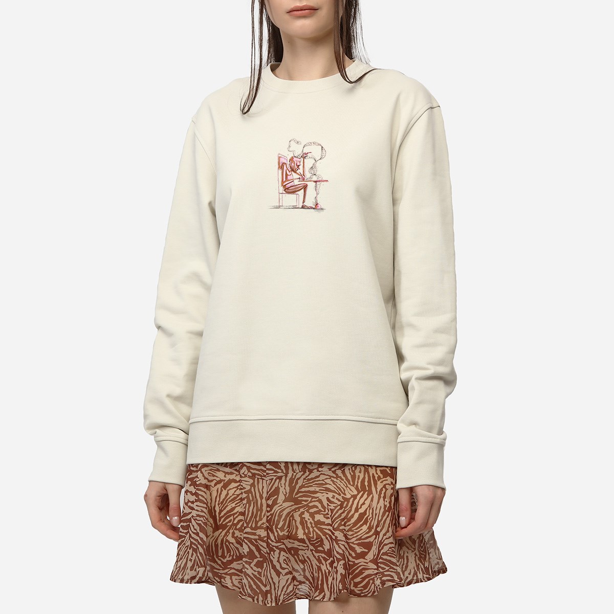Sweatshirt Toughts Kadın Turuncu