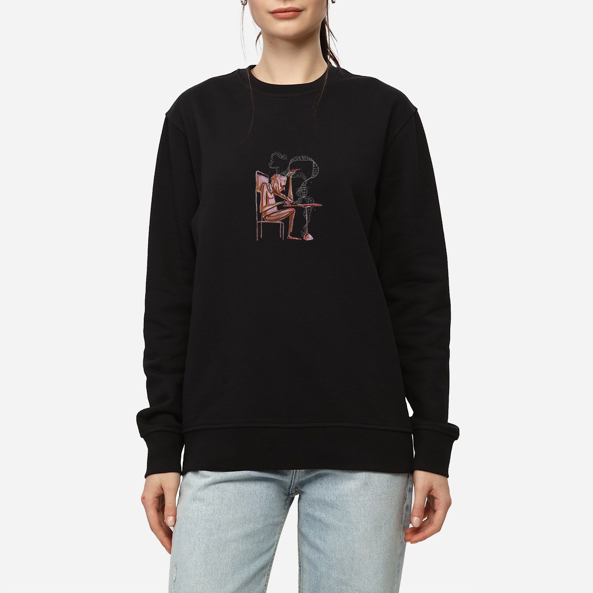 Sweatshirt Toughts Kadın Turuncu