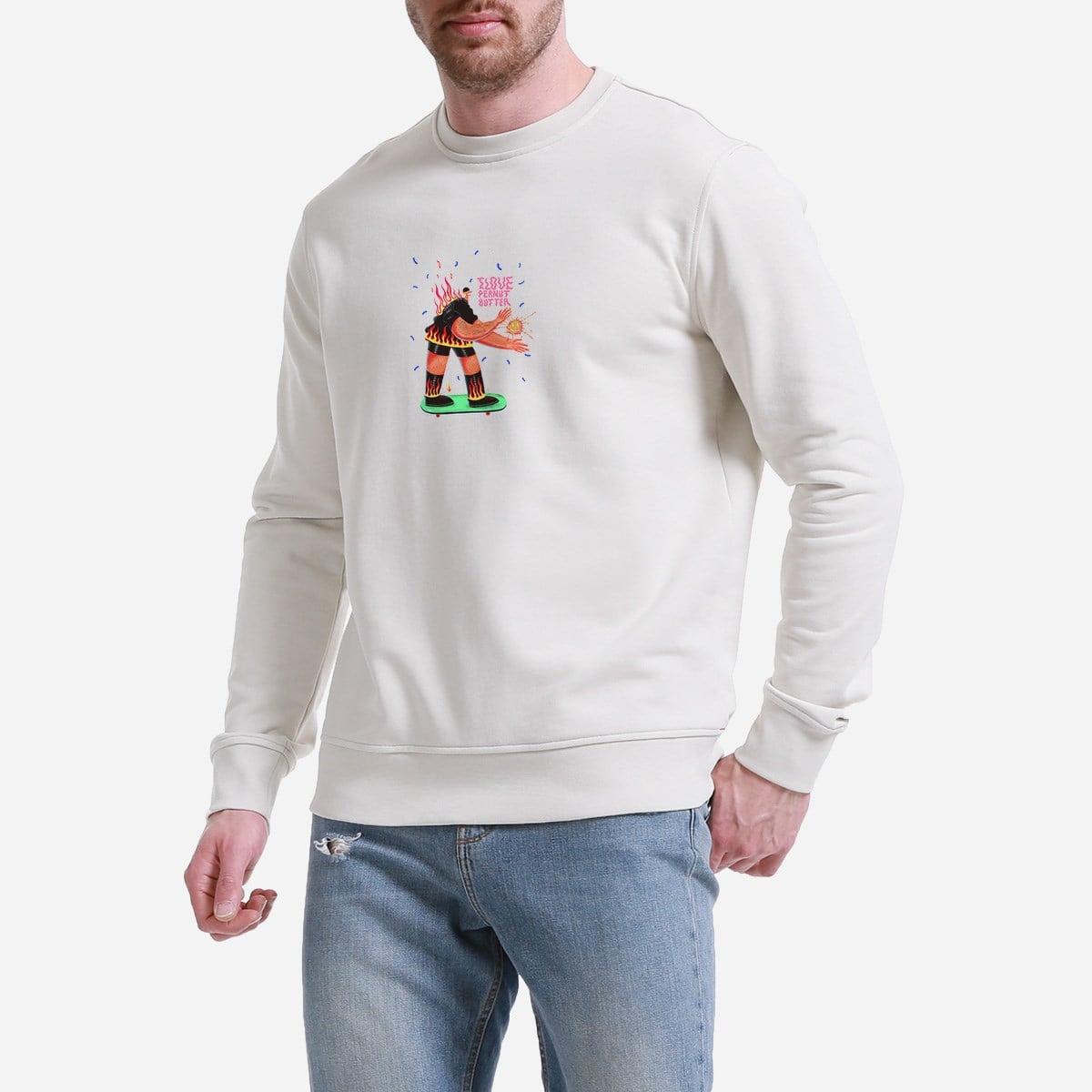 Sweatshirt Uçuş Erkek Lacivert