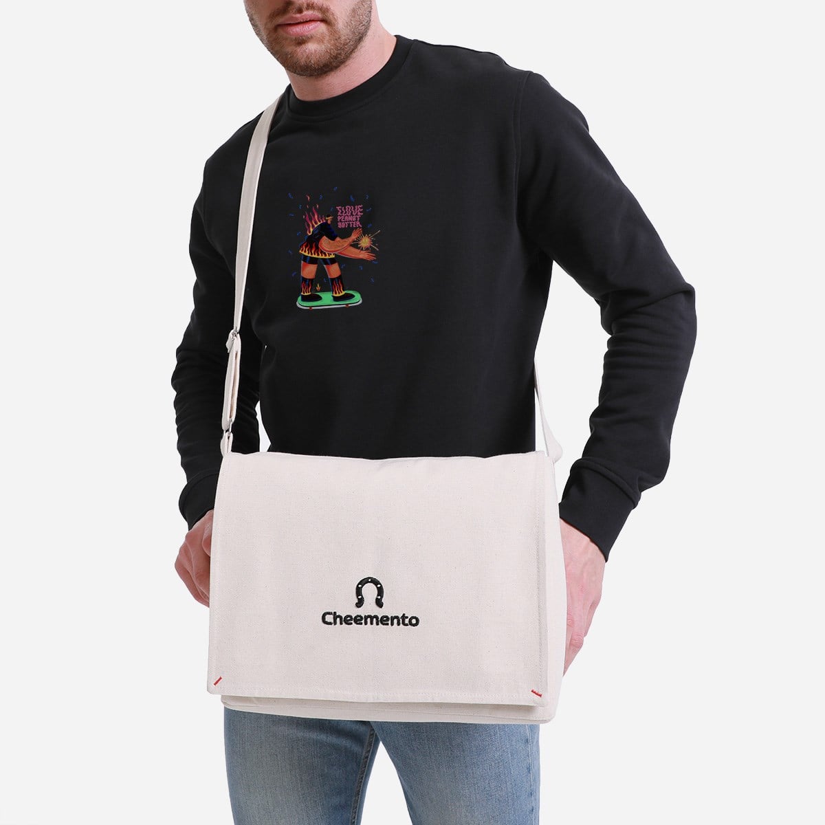 Sweatshirt Uçuş Erkek Lacivert