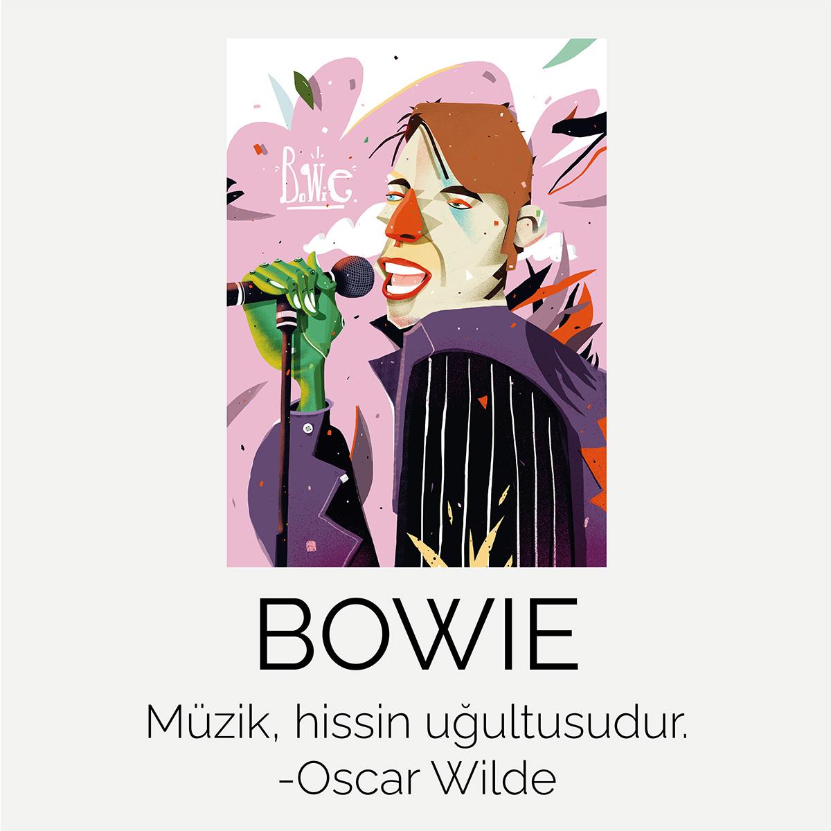 Tshirt Bowie Kadın