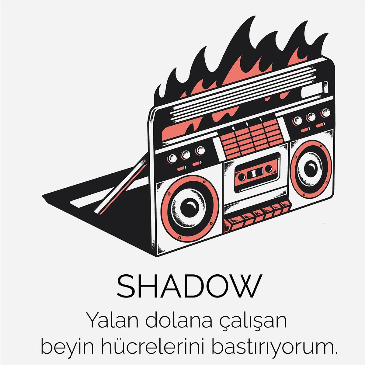Tshirt Shadow Erkek