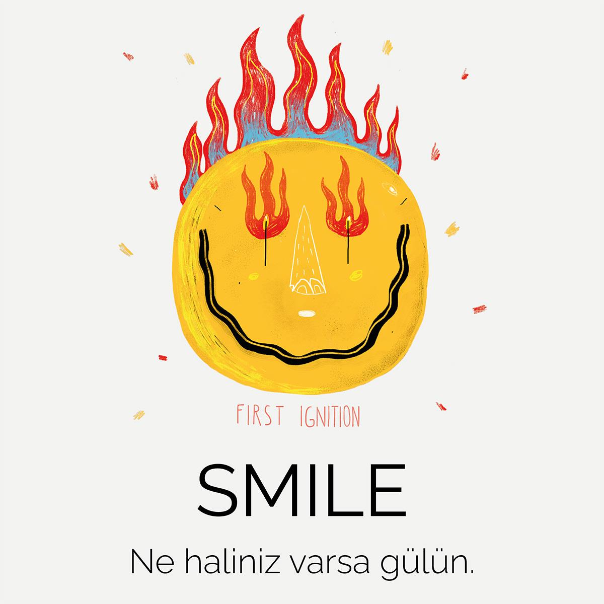 Tshirt Smile Kadın
