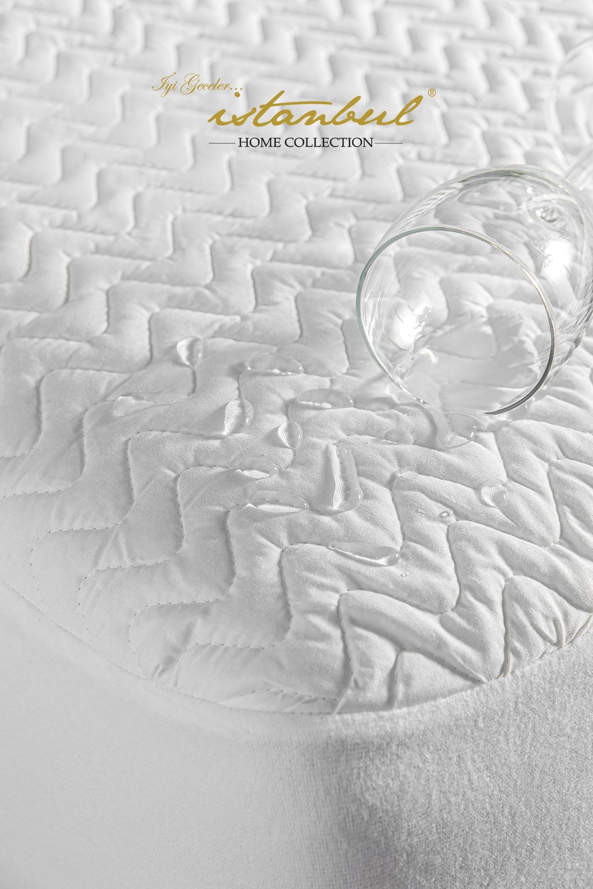 Alez - Tek Kişilik Sıvı Geçirmez Lastikli 100x200 cm