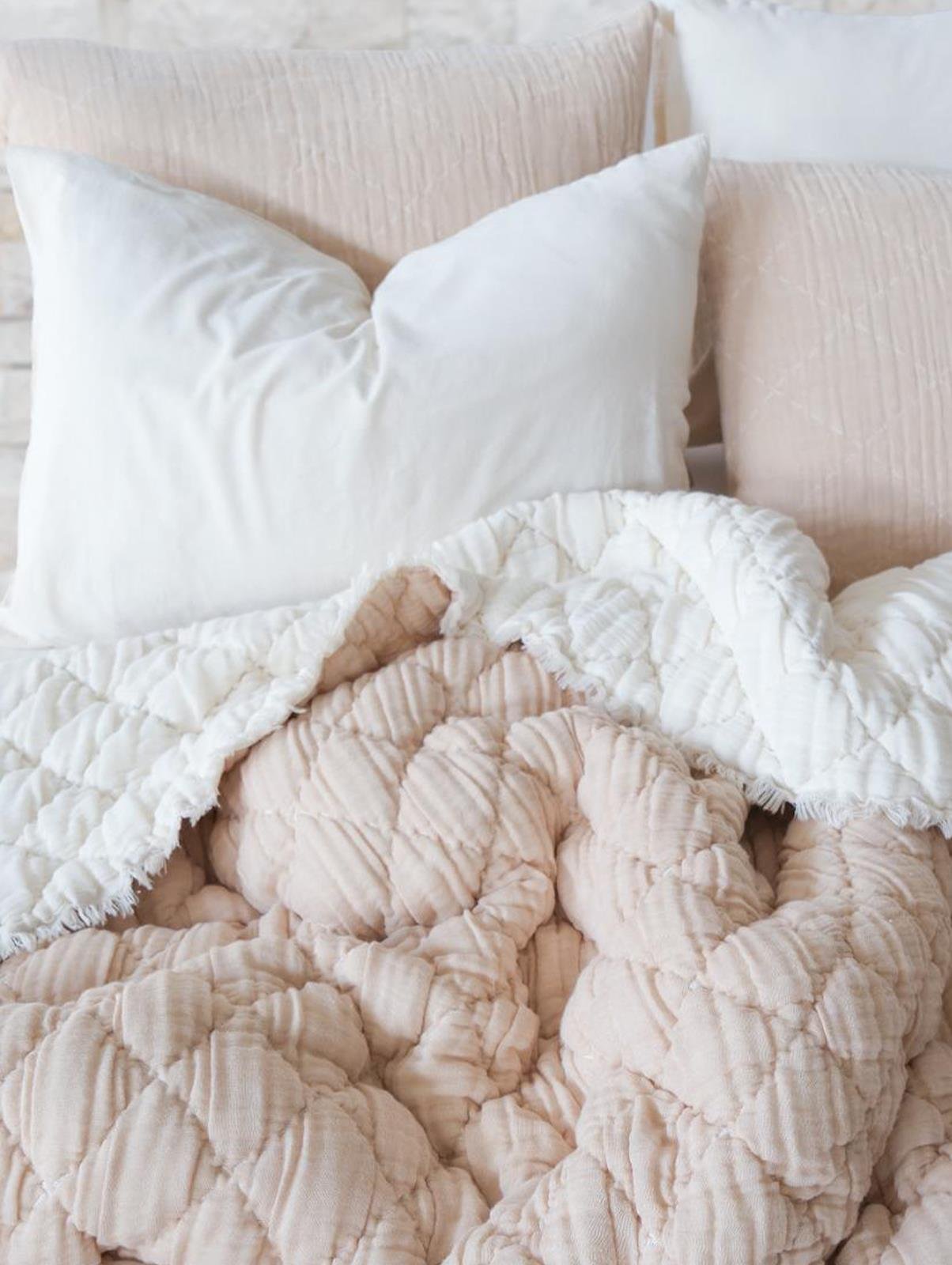 Atlas Çift Kişilik Yatak Örtüsü & Yorgan Seti - Bej