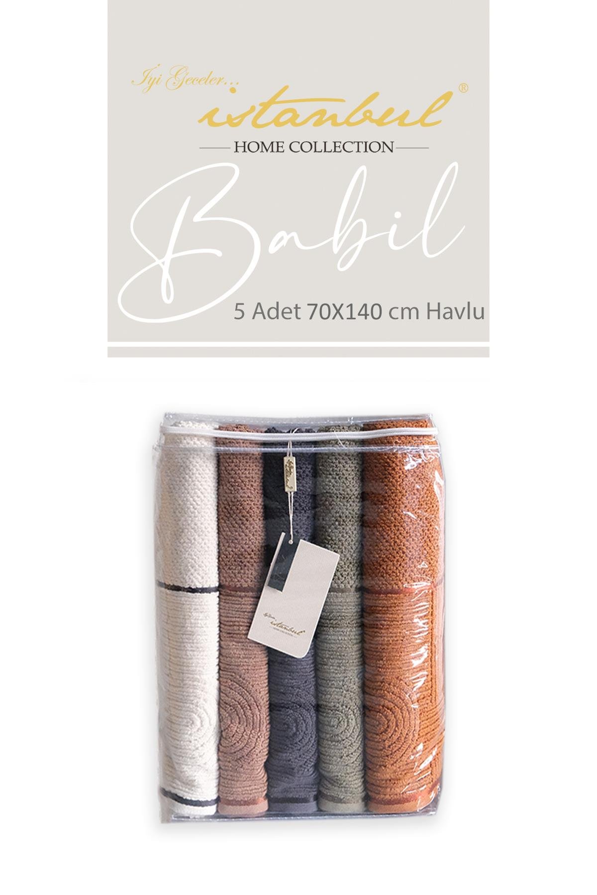 Babil 70x140 cm 5'li Havlu Seti