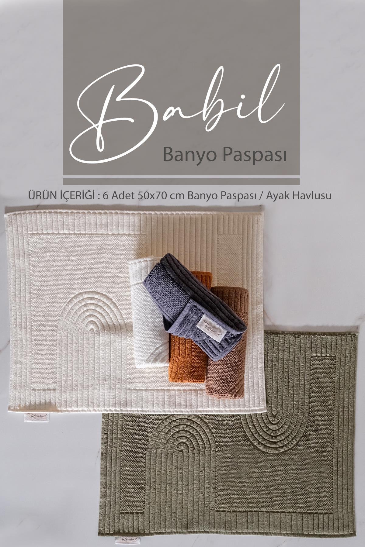 Babil Ayak Havlusu / Banyo Paspası (50x70 cm)