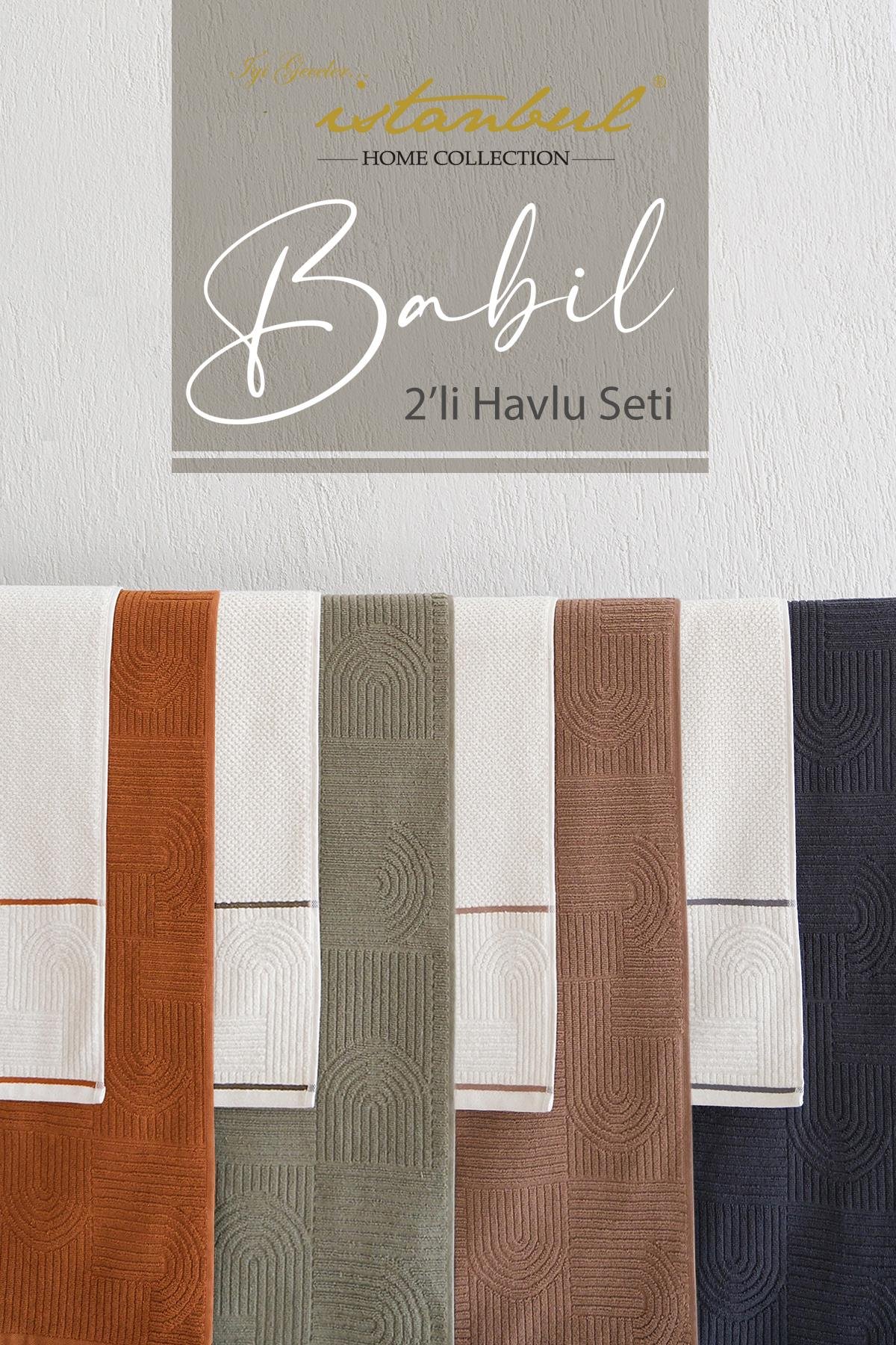 Babil Havlu Seti Haki (50x90*90x150 cm)