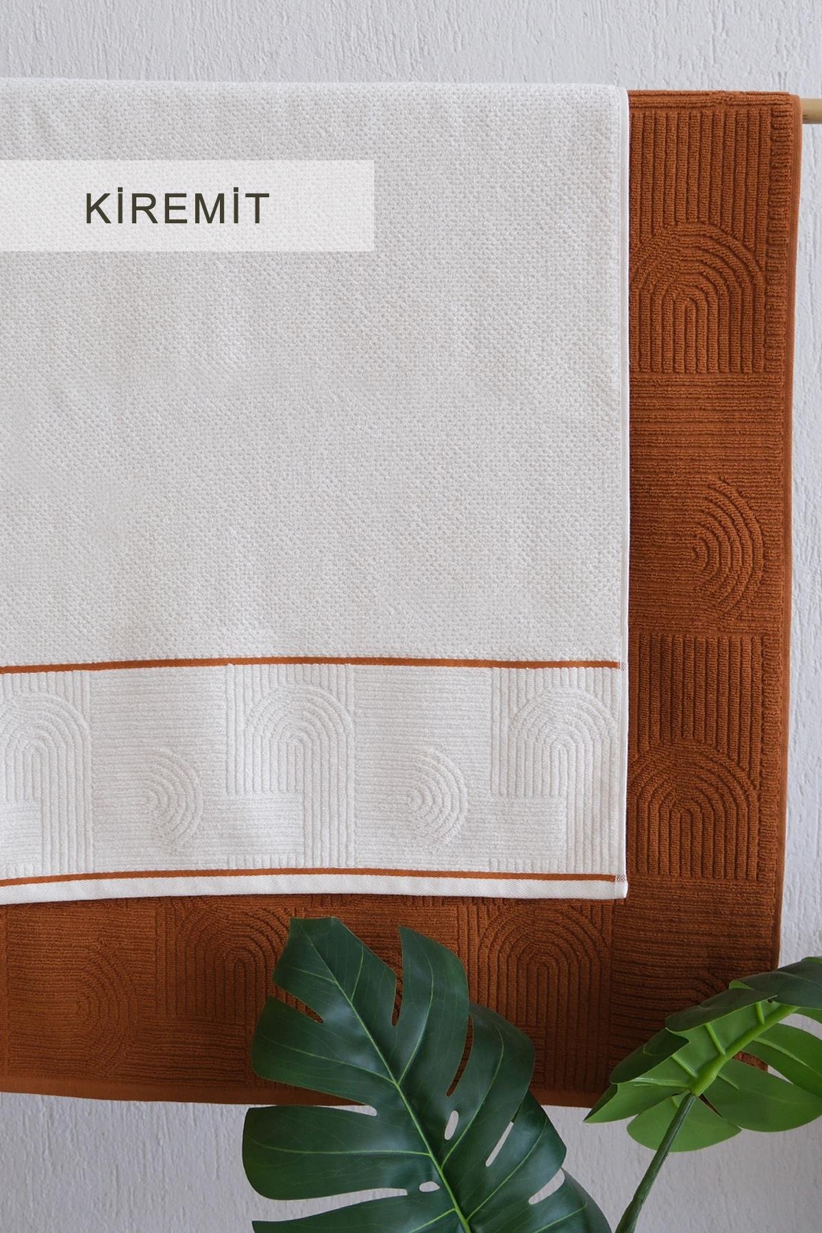 Babil Havlu Seti Kiremit (50x90*90x150 cm)