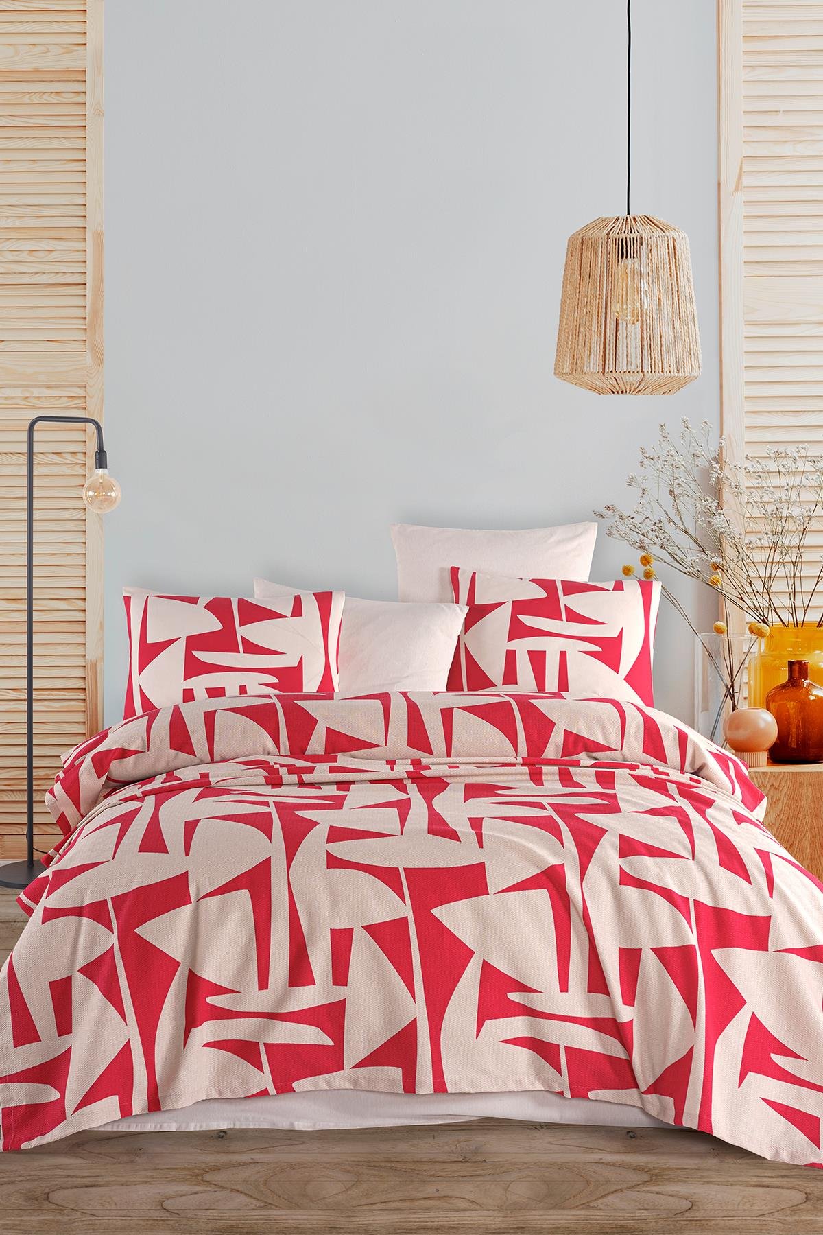 Cotton Life Çift Kişilik Pike Takımı Marvin Coral