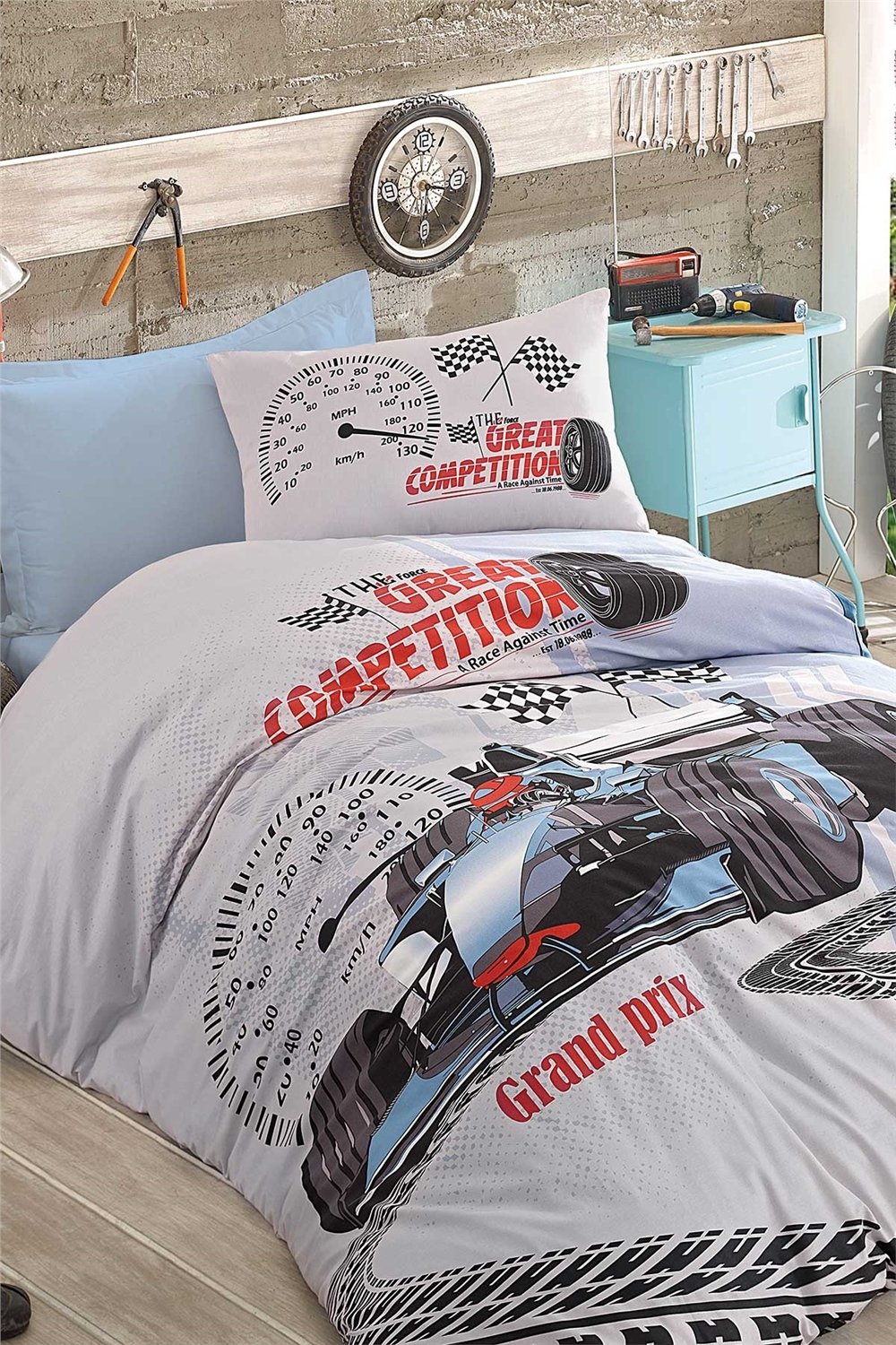 Genç Ranforce Tek Kişilik Nevresim Takımı Grand Prix