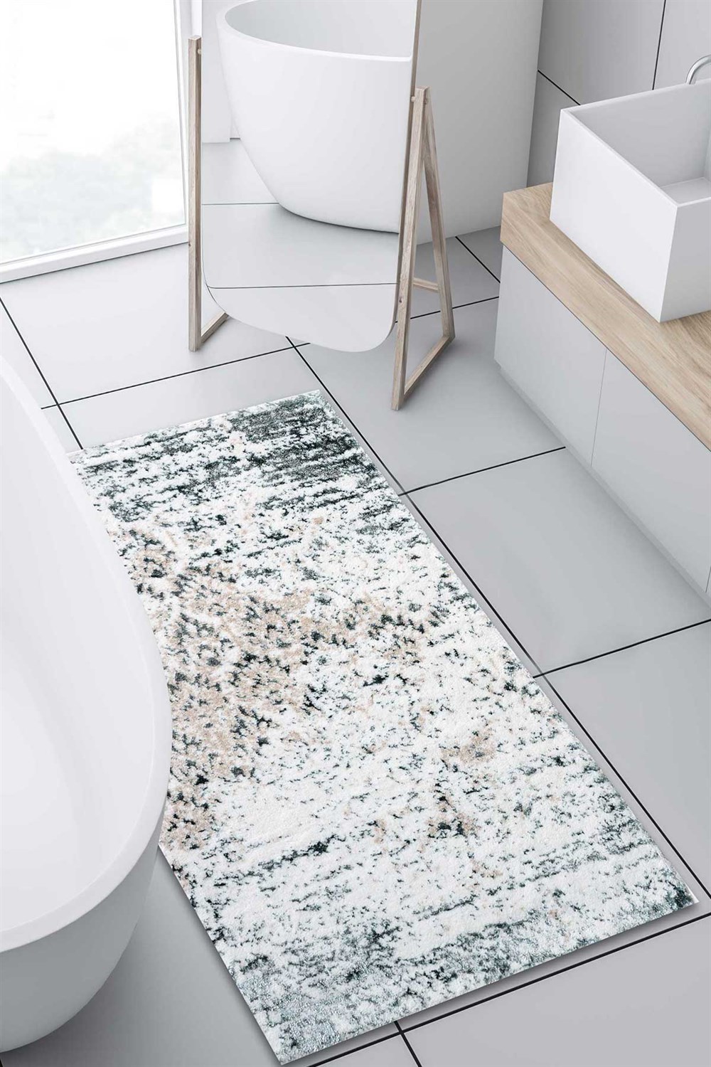 HCW Ares Pamuk Viskon Banyo Paspası 70x120 Aqua