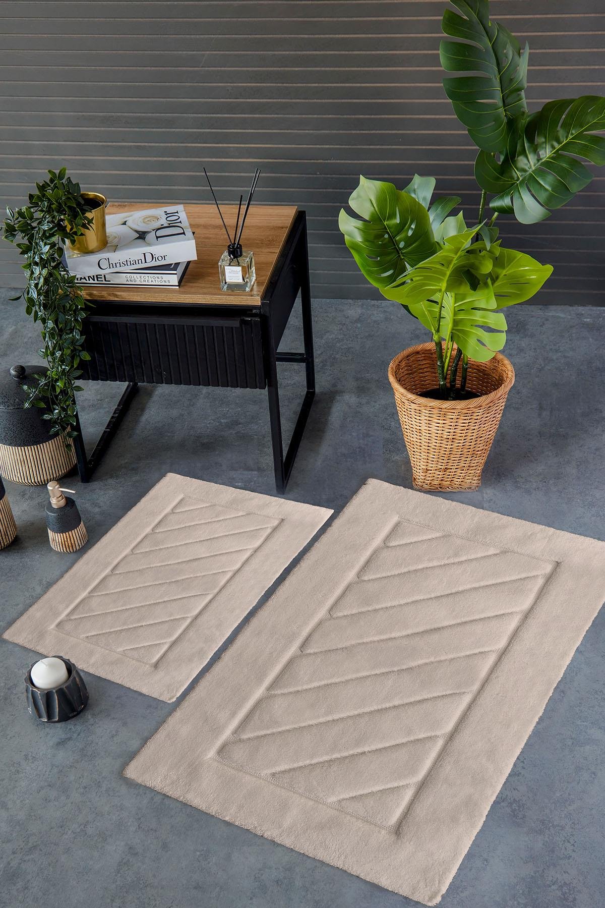 HCW Cross Paspas Seti Bej / 40x60-60x100 cm