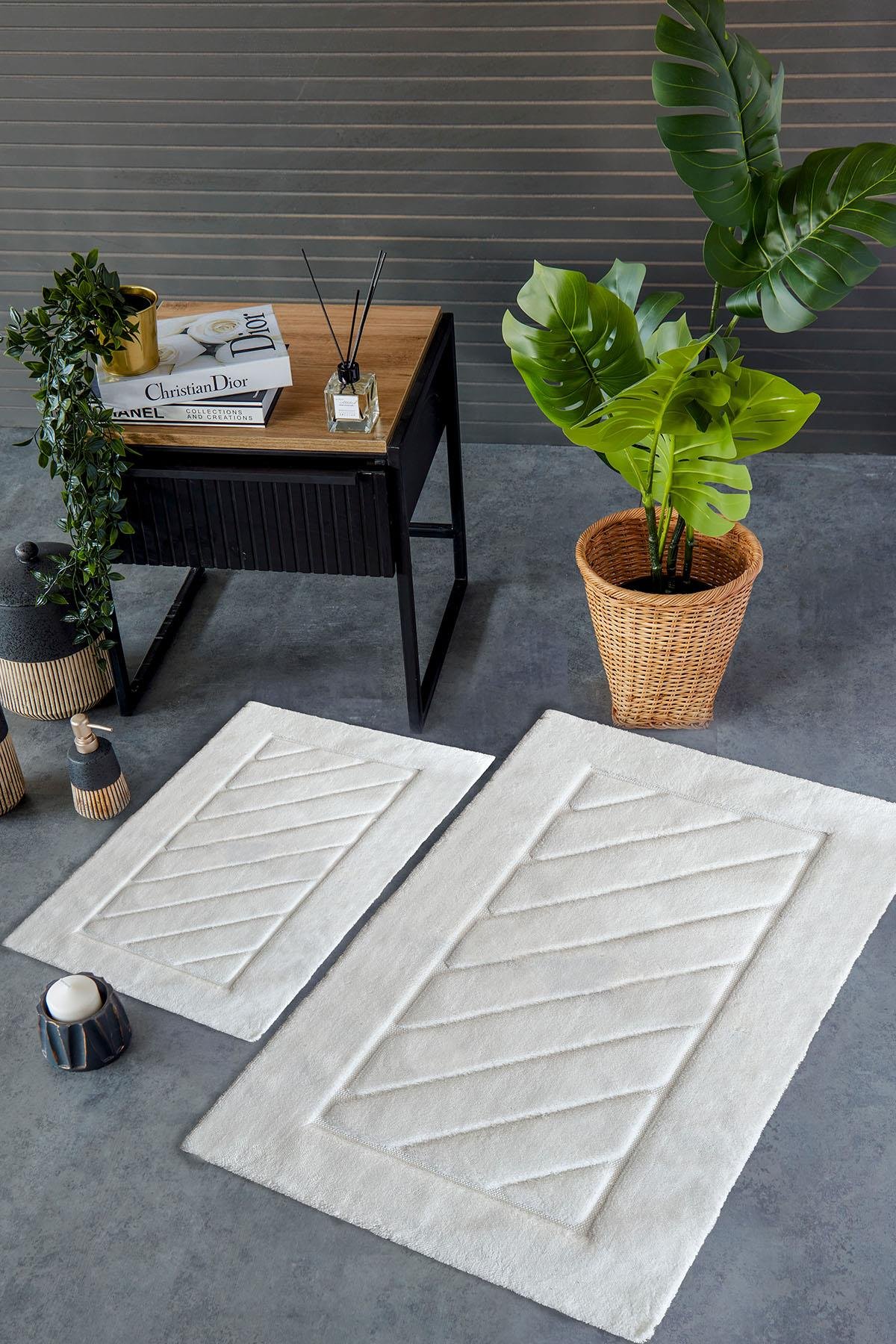 HCW Cross Paspas Seti Ekru / 40x60-60x100 cm