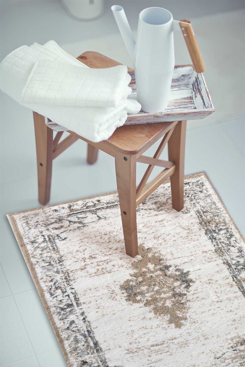 HCW Hera Pamuk Viskon Banyo Paspası 70x120 Gri