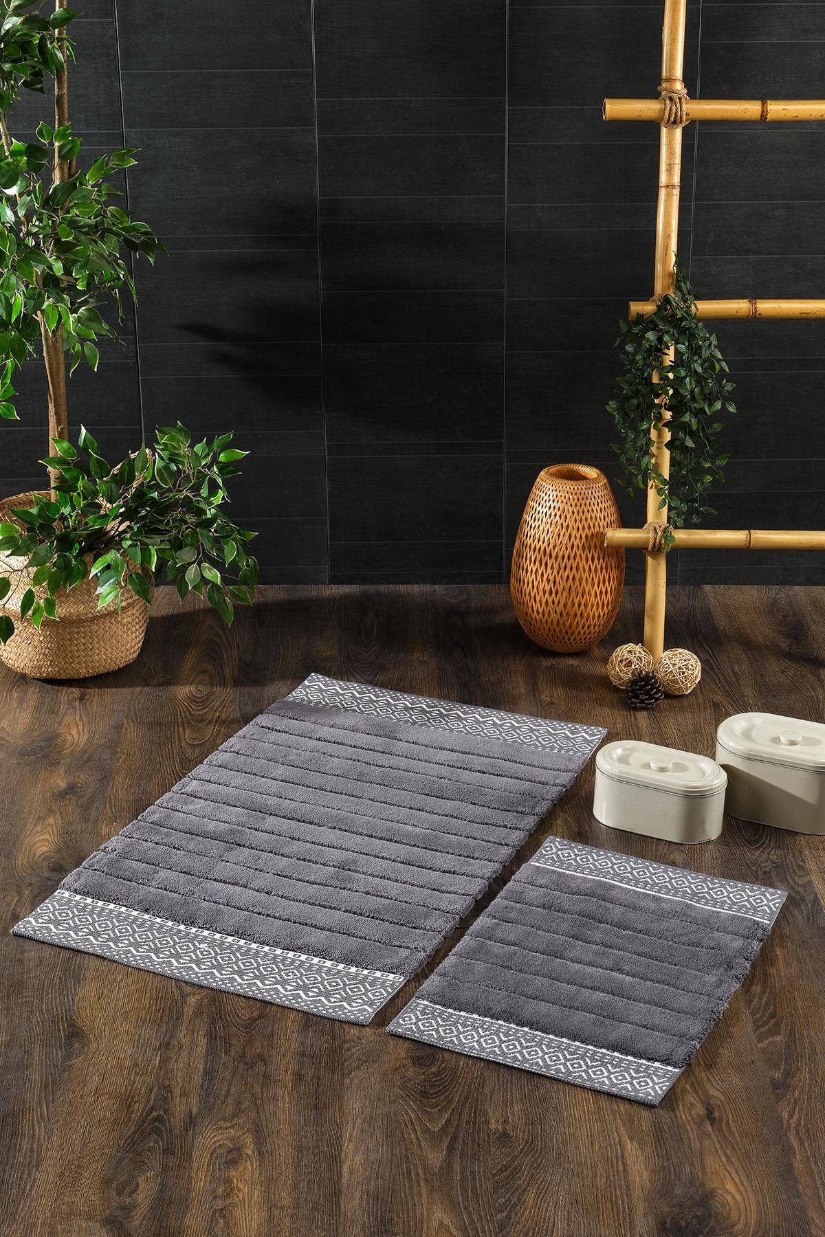 Paku Paspas Seti Koyu Gri / 40x60-60x100 cm