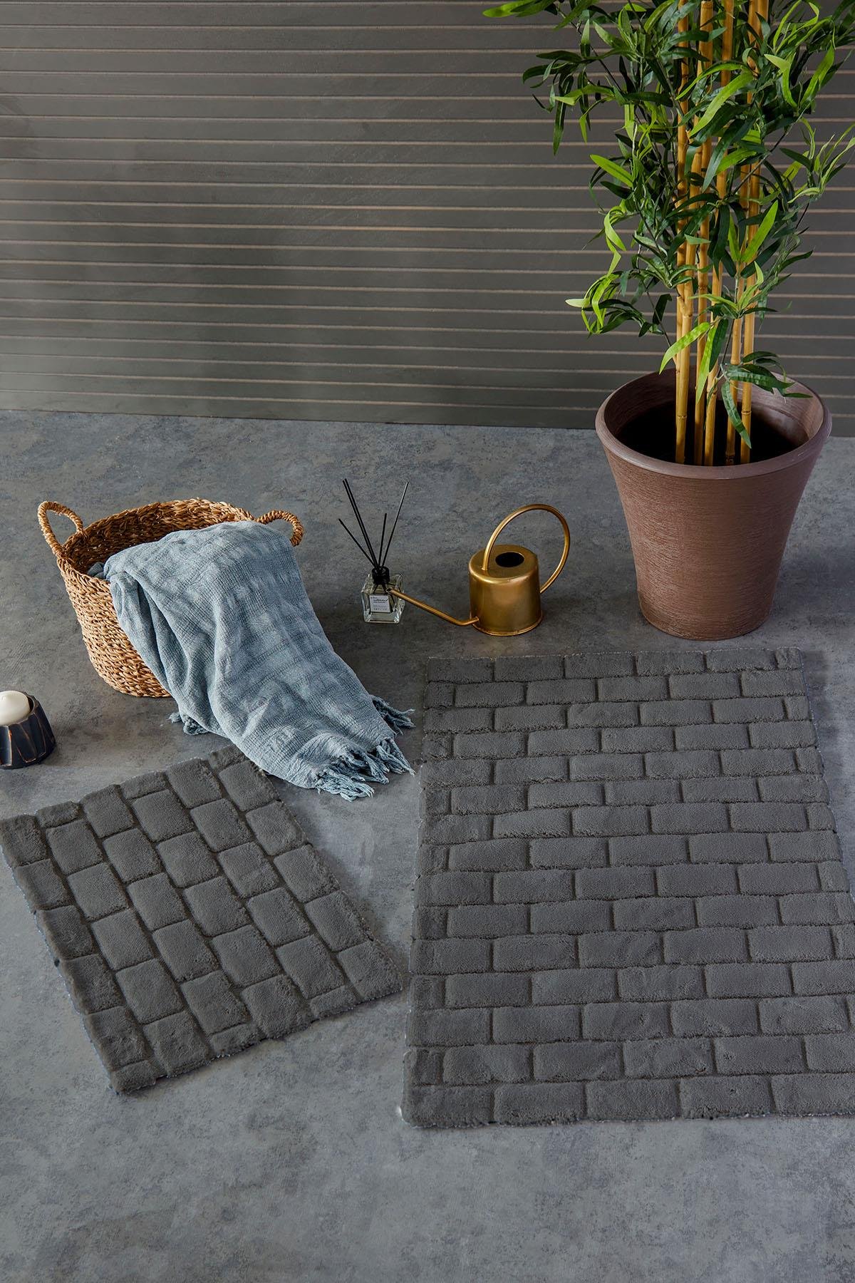 Wall Paspas Seti Koyu Gri / 40x60-60x100 cm