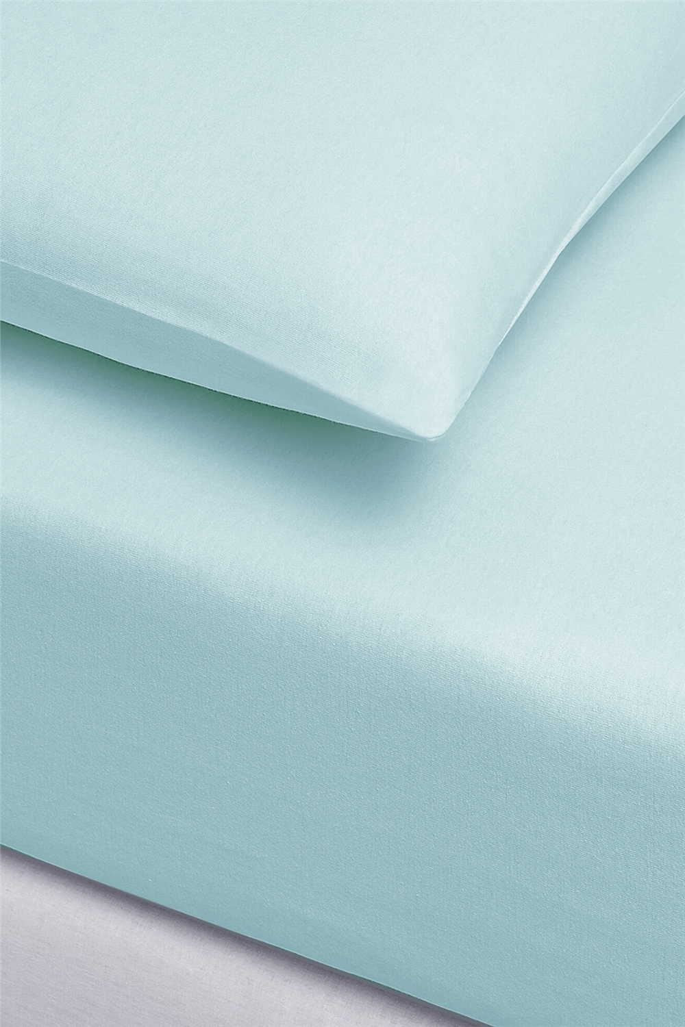 İgi Ranforce Çift Kişilik Lastikli Çarşaf Yastık Set 180x200+30 cm - Mint