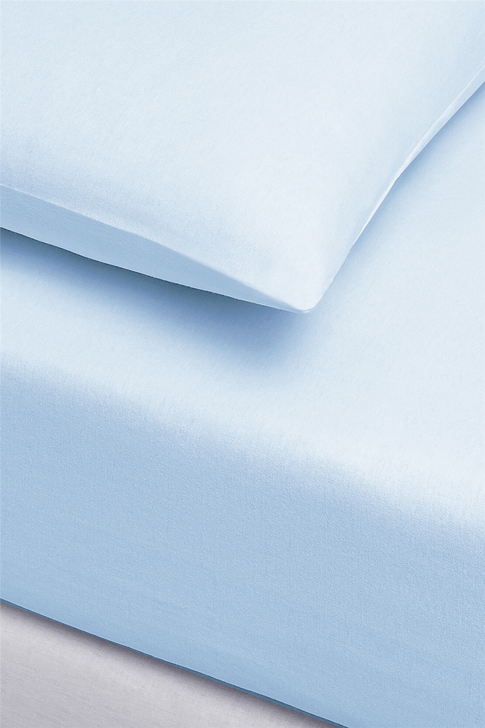 İgi Ranforce Çift Kişilik Lastikli Çarşaf Yastık Set 160x200+30 cm - Mavi