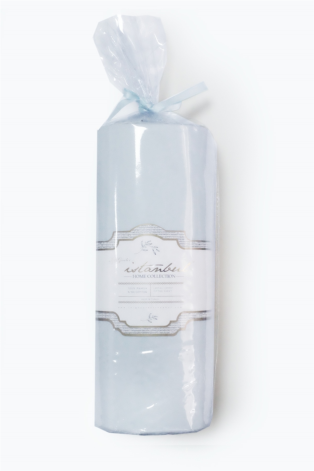 İgi Ranforce Çift Kişilik Lastikli Çarşaf Yastık Set 200x200+30 cm - Mavi