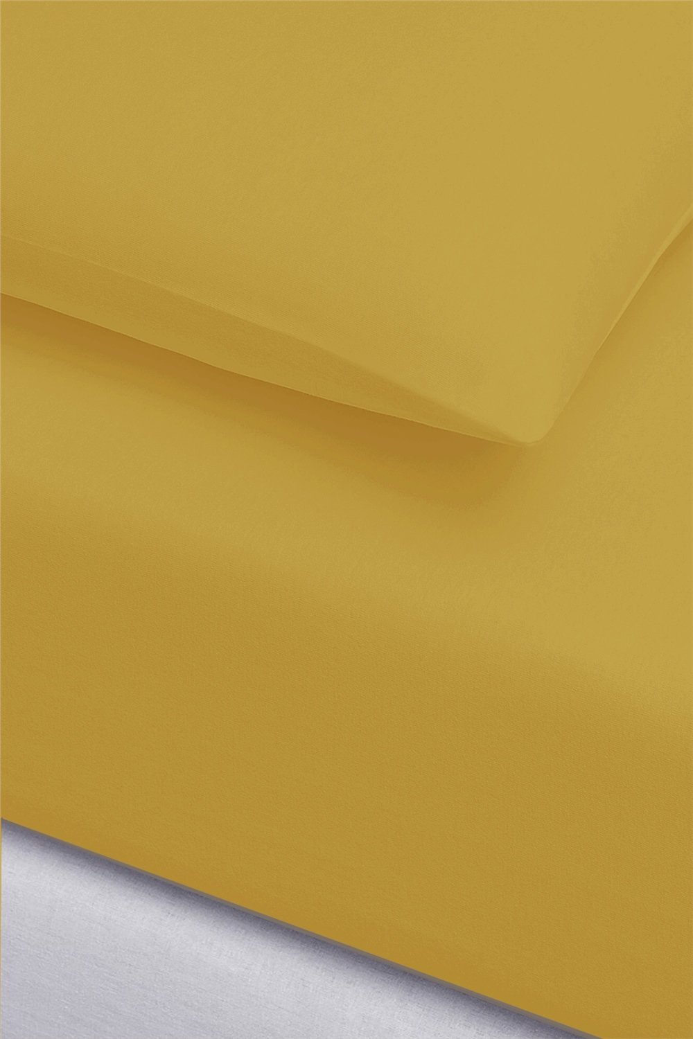 İgi Ranforce Tek Kişilik Lastikli Çarşaf Yastık Set 100x200+30 cm - Sarı