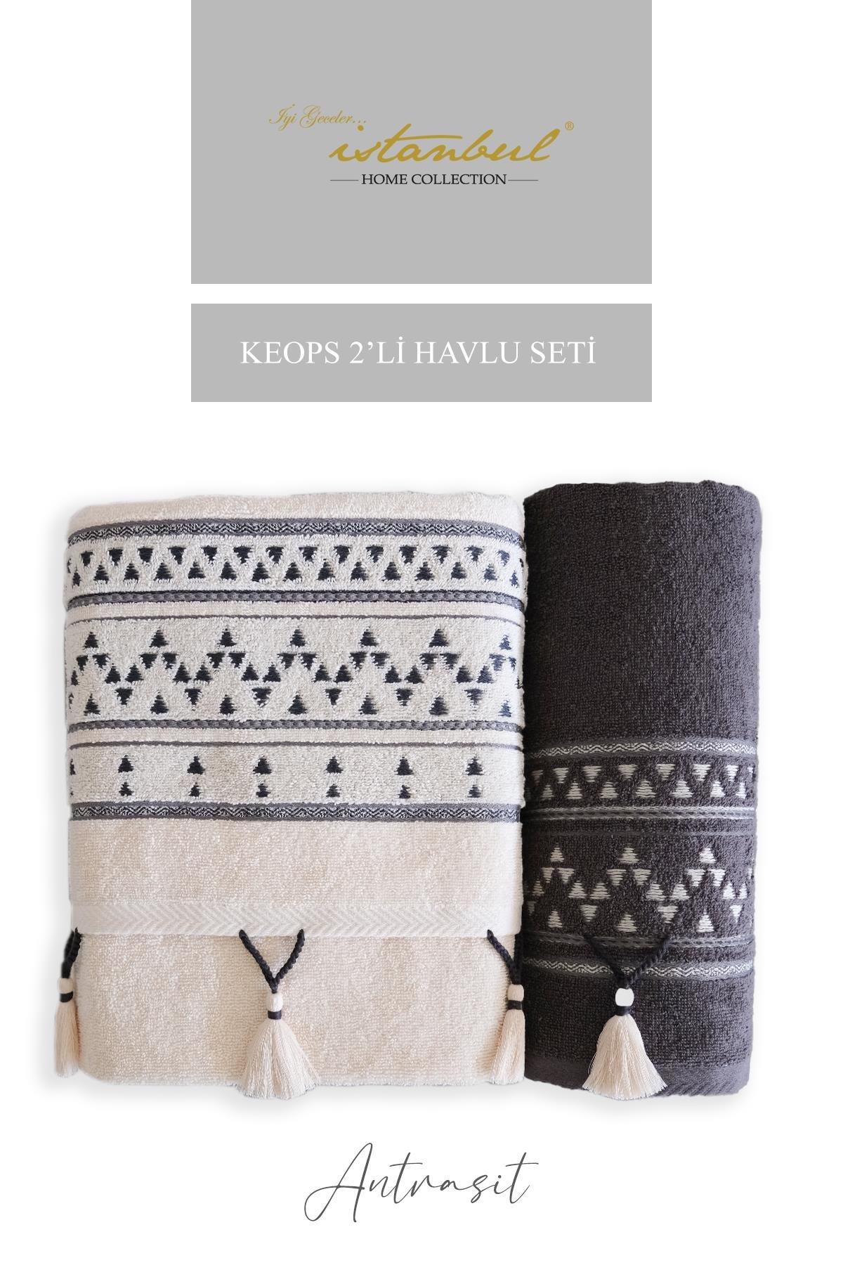 Keops 50x90*90x150 cm Havlu Seti Antra