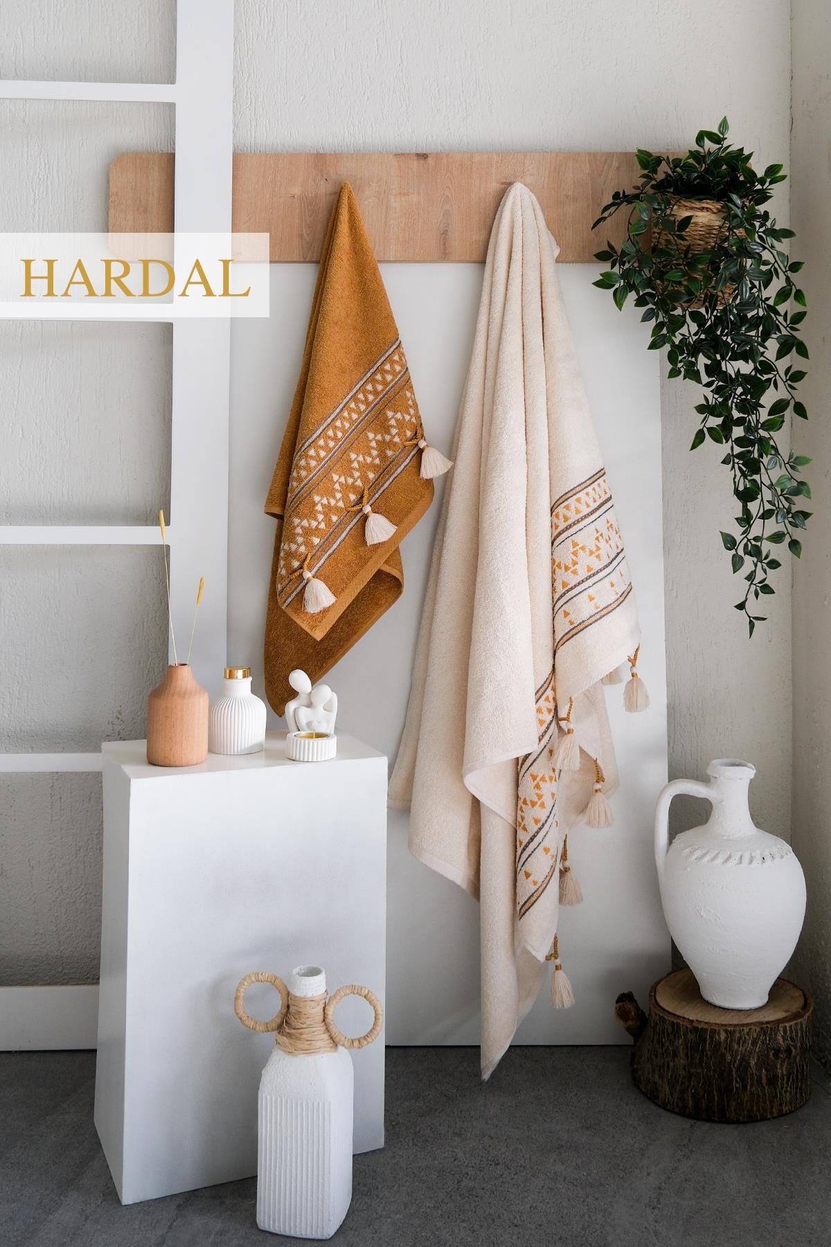 Keops 50x90*90x150 cm Havlu Seti Hardal