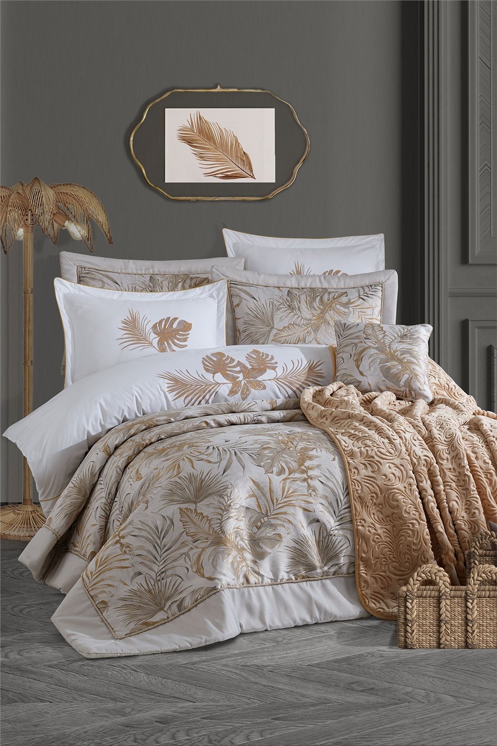 Luxury Çeyiz Seti - Palm Gold