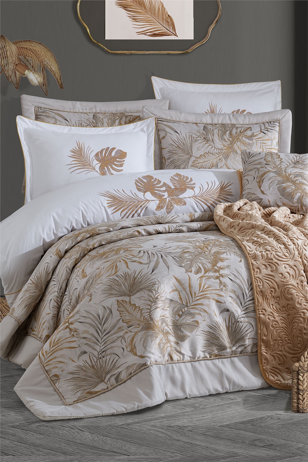 Luxury Çeyiz Seti - Palm Gold