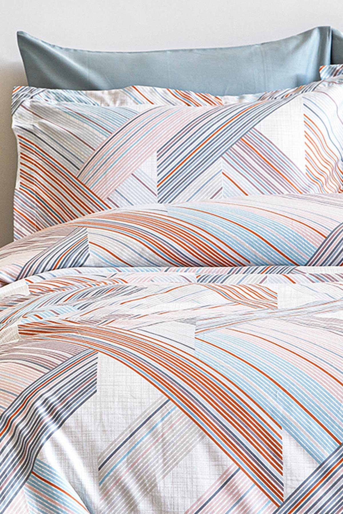 Pamuk Saten Çift Kişilik Nevresim Takımı - Lenox