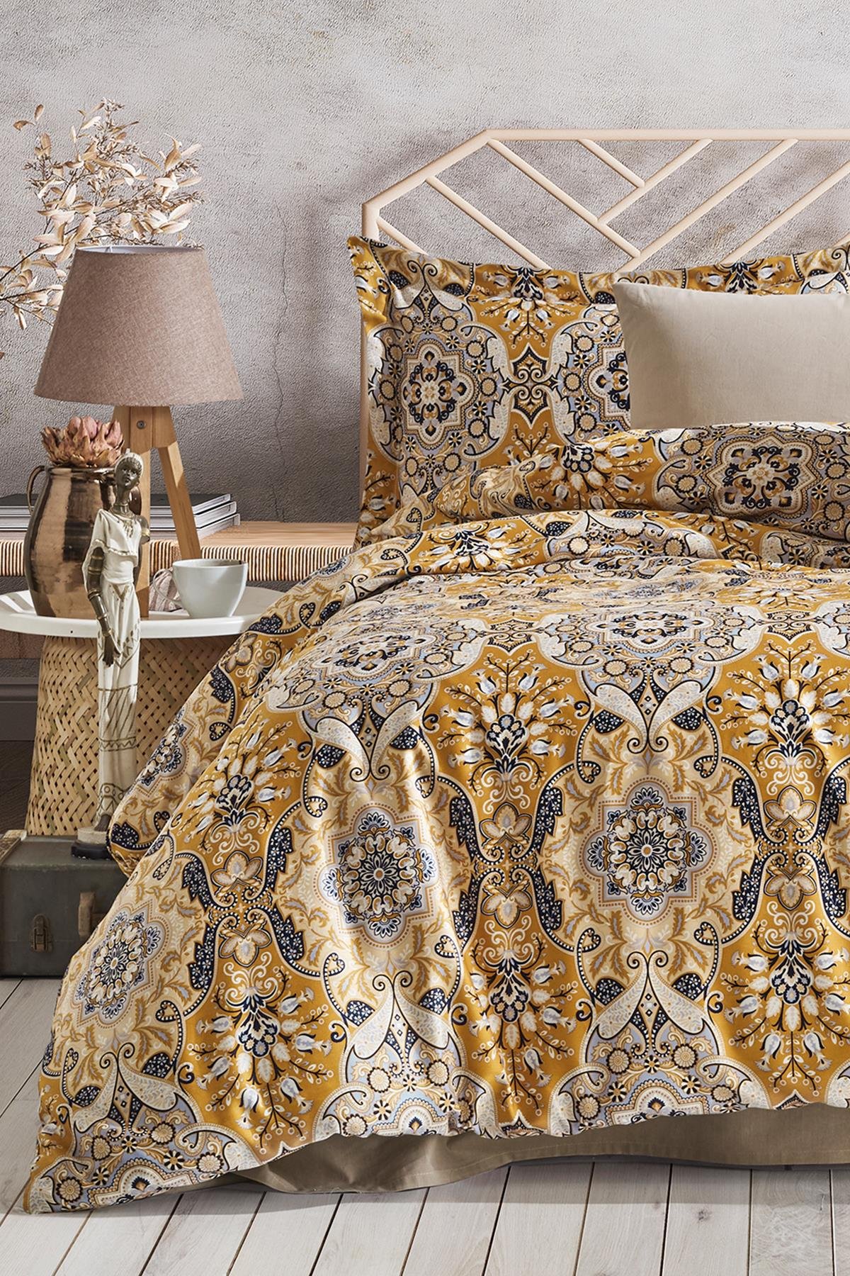 Pamuk Saten Çift Kişilik Nevresim Takımı - La Maison Hardal