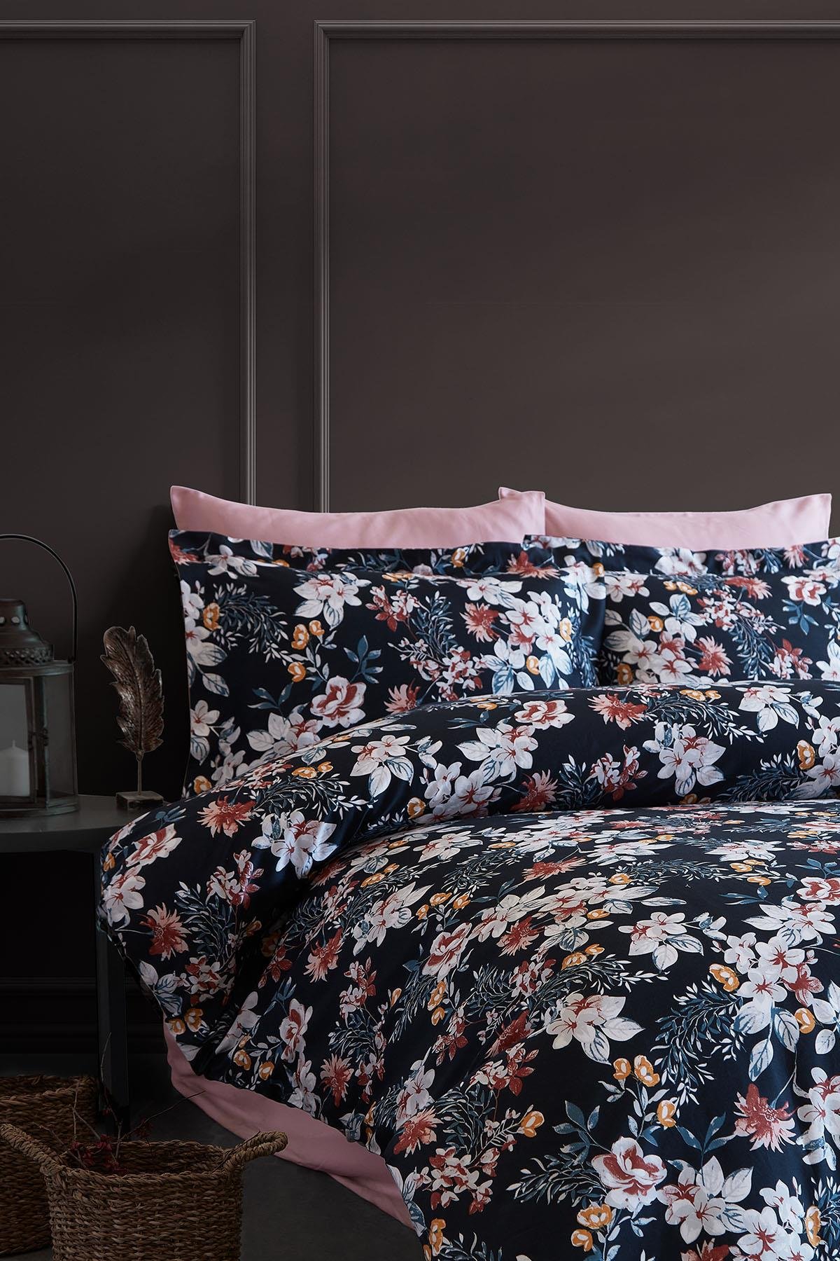 Pamuk Saten Çift Kişilik Nevresim Takımı - Eva