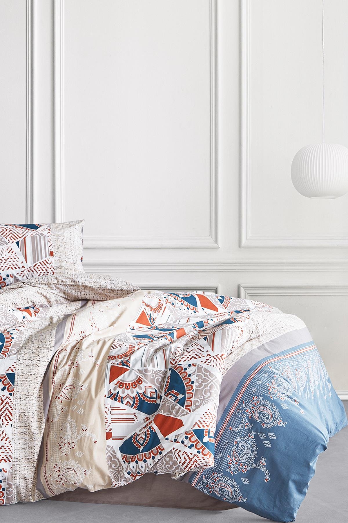 Poplin Çift Kişilik Nevresim Takımı - Sevilla