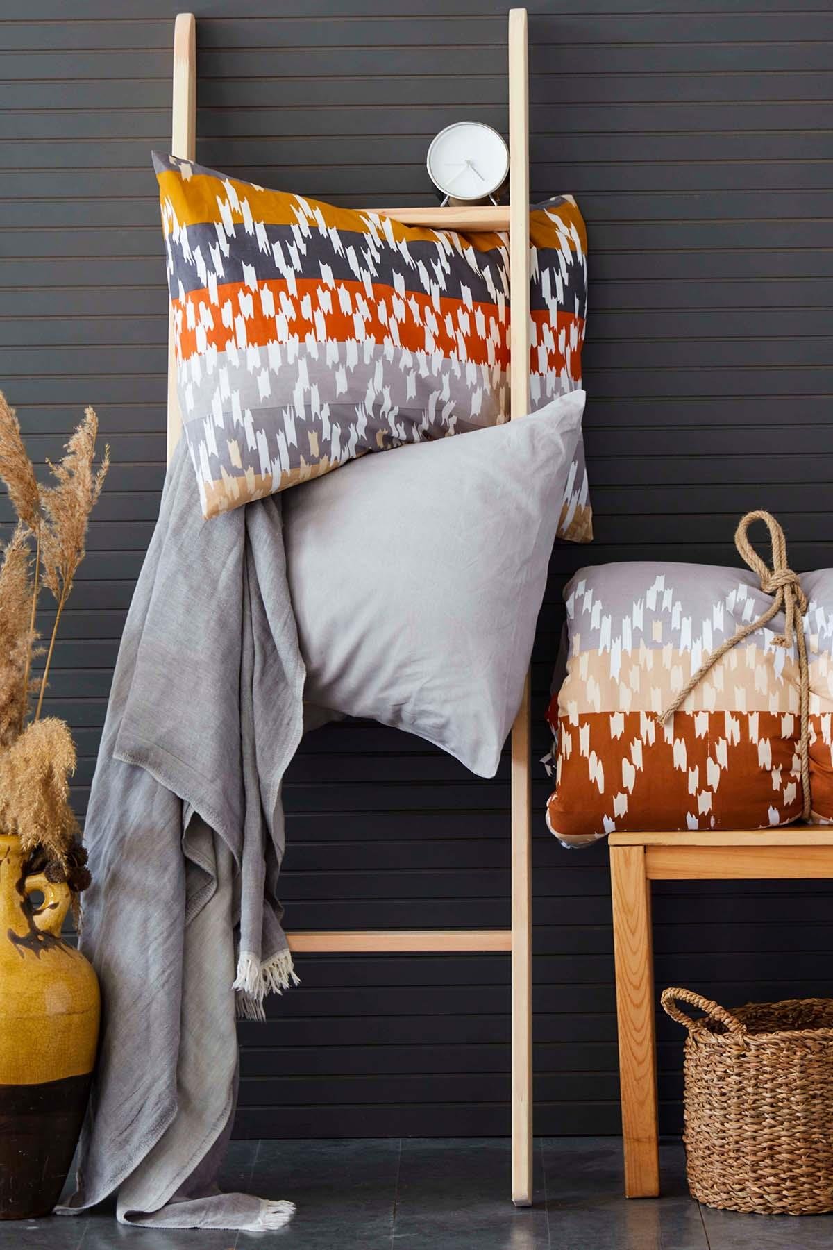 Poplin Tek Kişilik Nevresim Takımı  - Lara Kahve