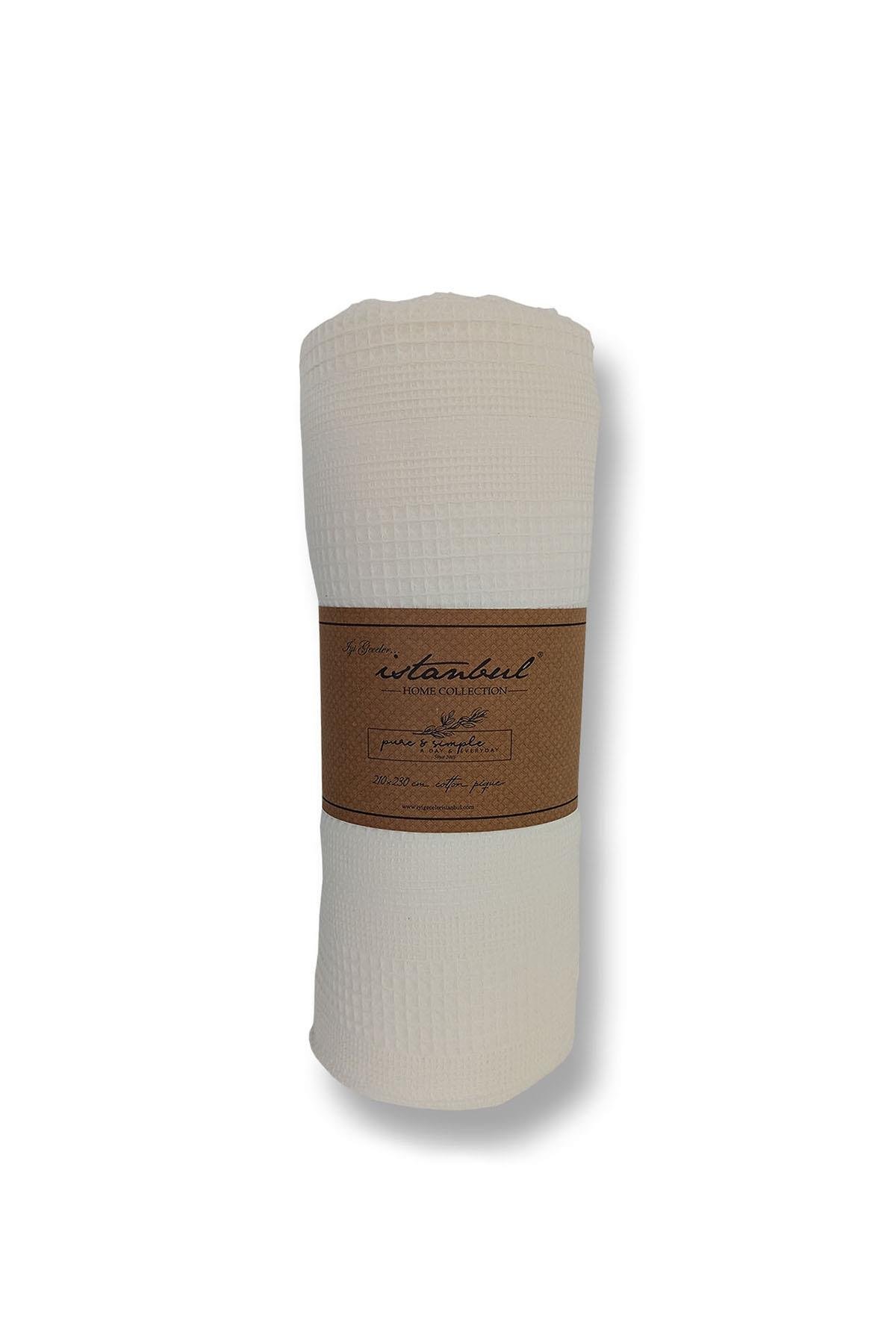 Pure Simple Single Size Pique - Cream