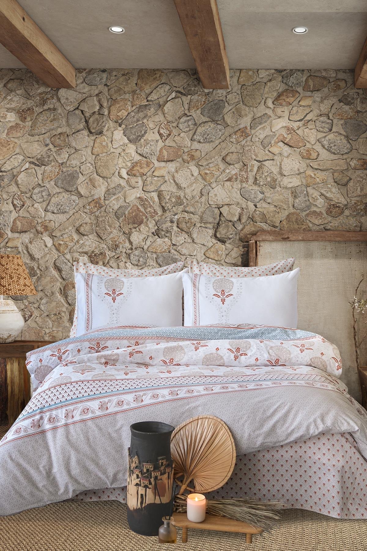 Ranforce Tek Kişilik Nevresim Takımı - Lalezar Kiremit