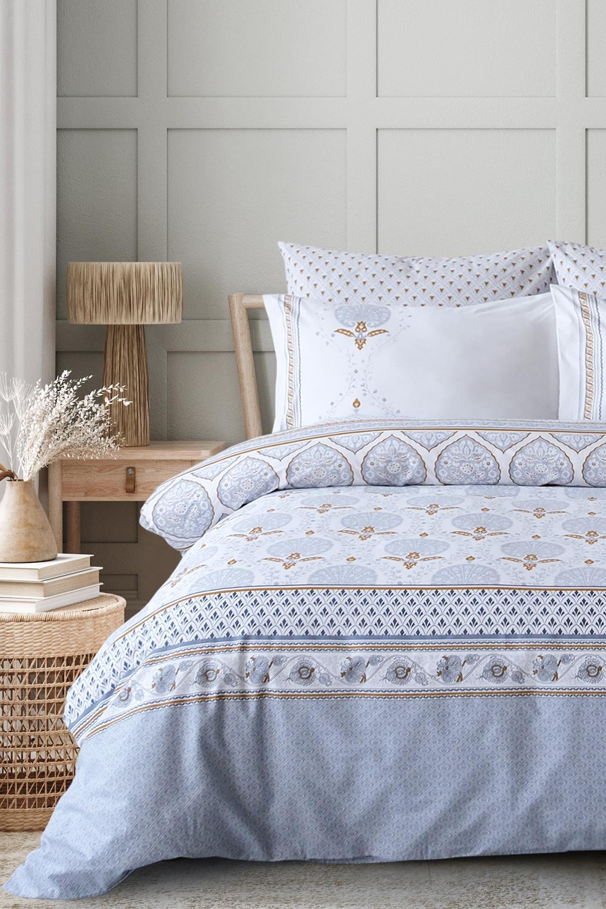 Ranforce Tek Kişilik Nevresim Takımı - Lalezar Mavi