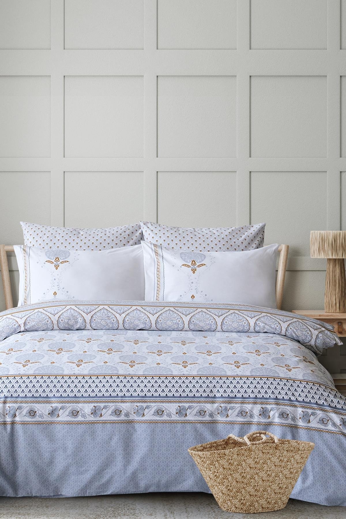 Ranforce Tek Kişilik Nevresim Takımı - Lalezar Mavi