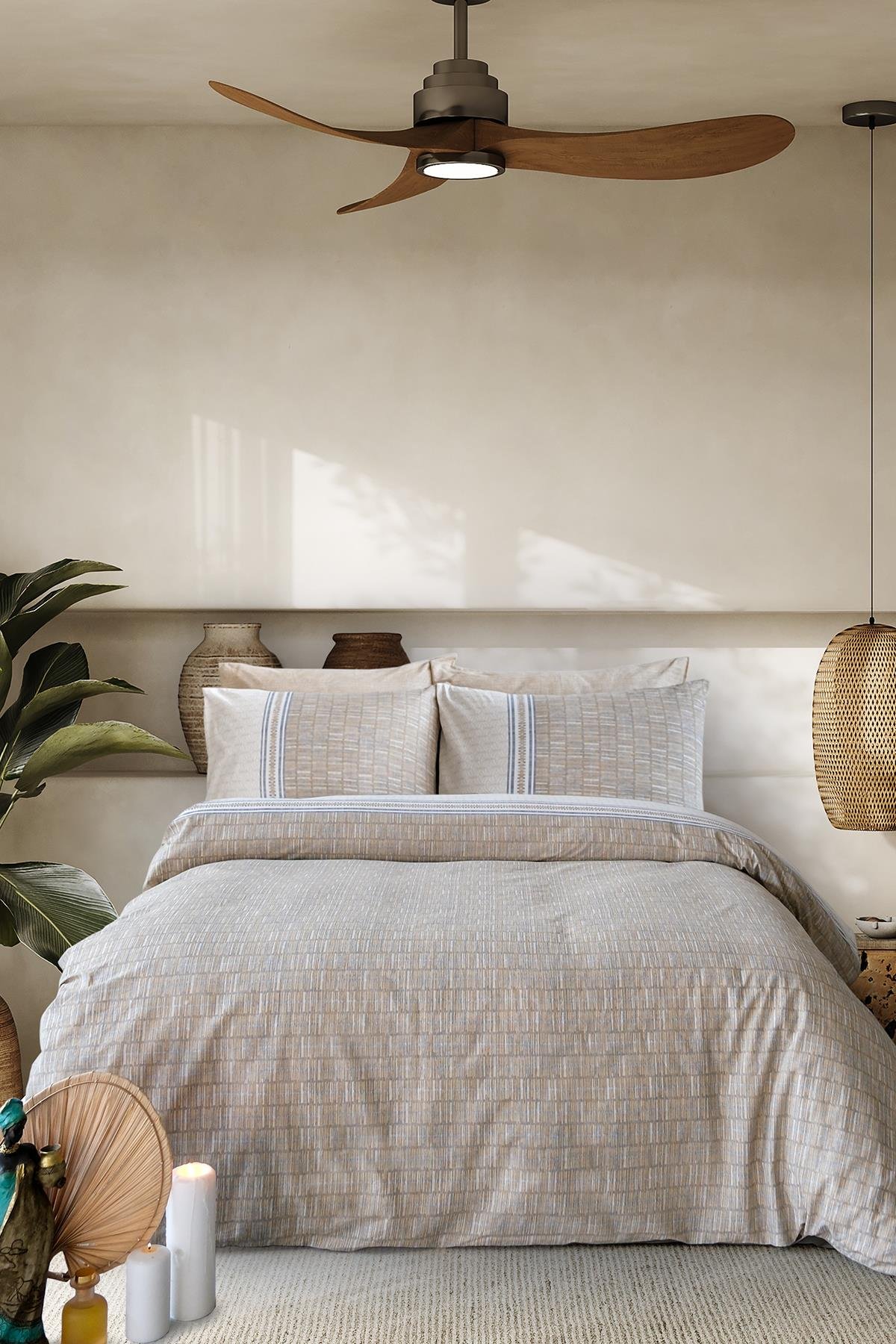 Ranforce Tek Kişilik Nevresim Takımı - Milet Bej