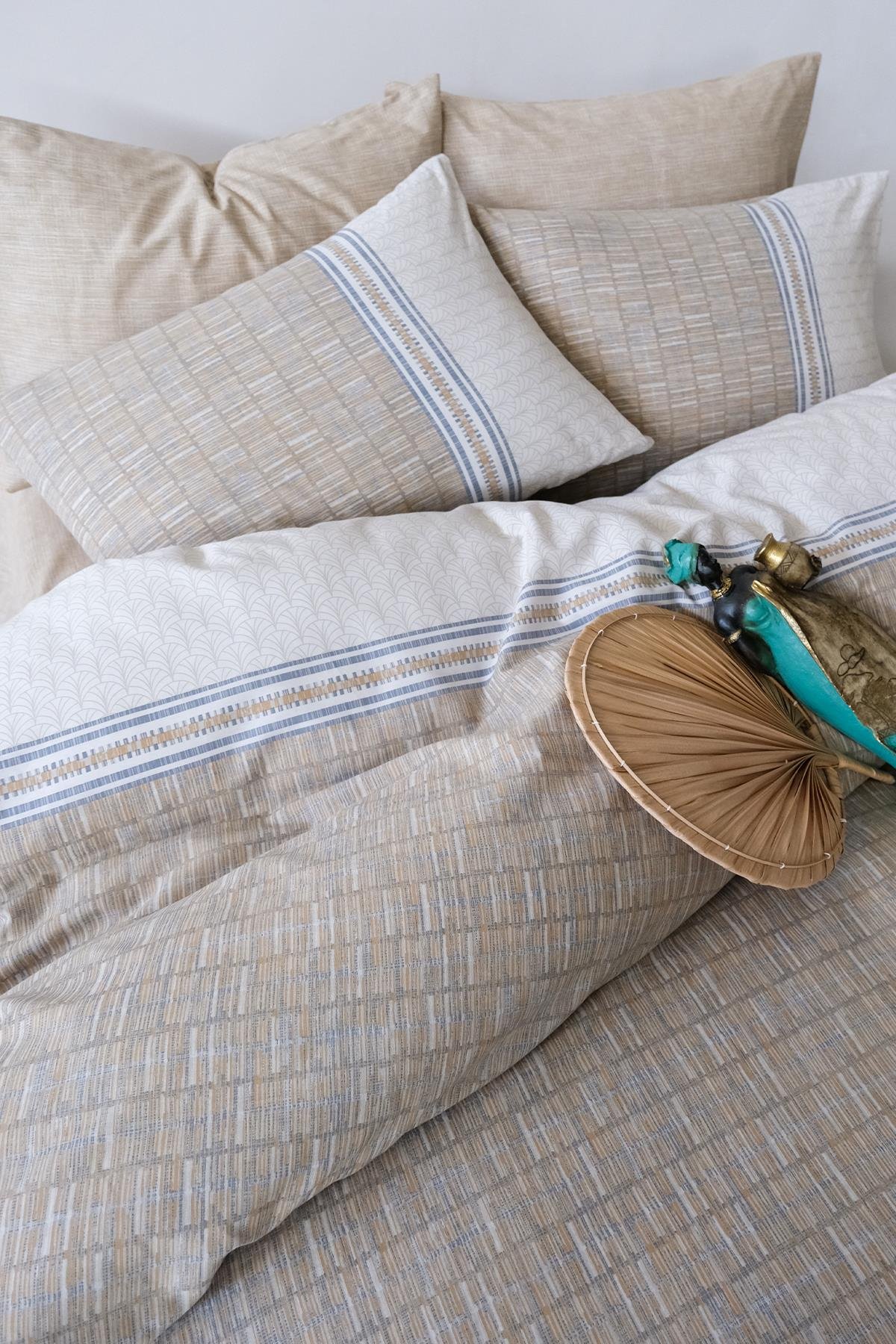 Ranforce Tek Kişilik Nevresim Takımı - Milet Bej