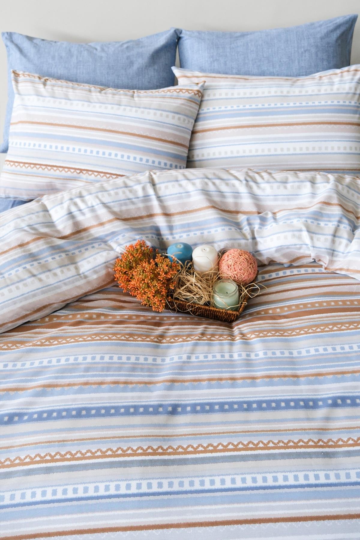 Ranforce Tek Kişilik Nevresim Takımı - Scala Kahve